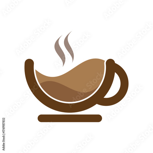 premium coffee shop, cream latte,