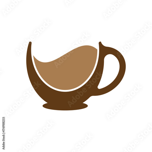 premium coffee shop, cream latte,