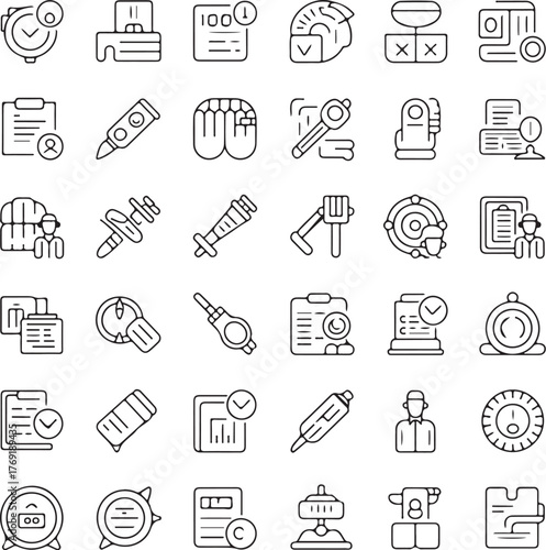 Silhouette of a Person Walking with a Cane on a White Background vector 10