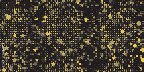 Perfect starry night sky background - vector stars space background