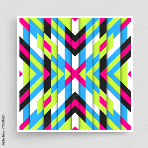 Abstract striped background. Geometric design. Vector illustration for brochure, cover, poster, flyer, diary, notebook or notepad.