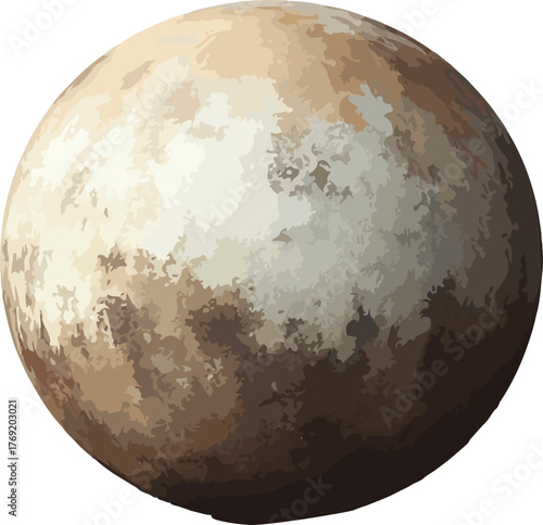  rendered image planet pluto
