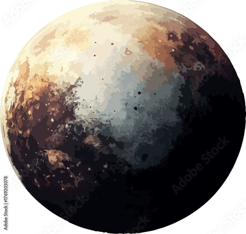  rendered image planet pluto