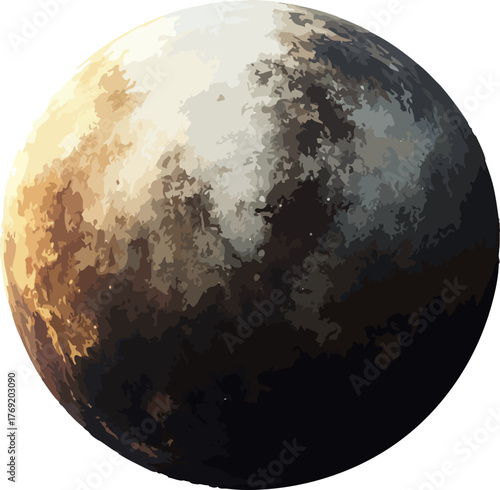  rendered image planet pluto