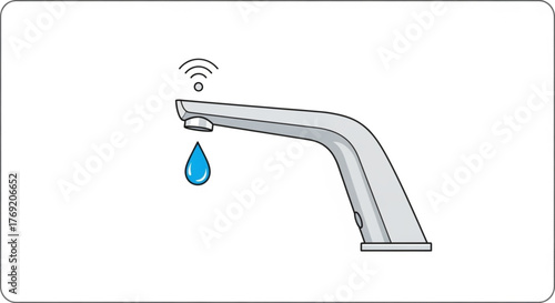 Smart faucet, a modern and convenient fixture with touchless operation and water conservation features