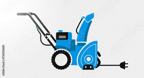 Electric snow thrower, a convenient and efficient tool for clearing snow from driveways and walkways