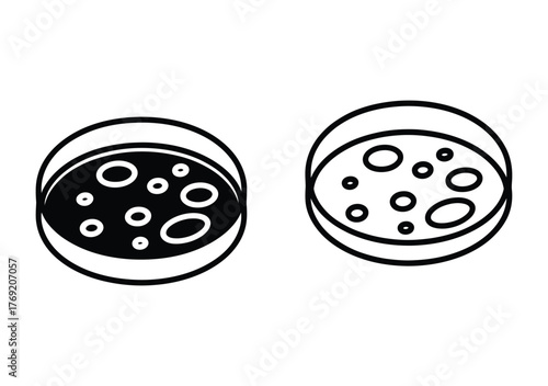 Explore cellular cultures in petri dishes, a fascinating glimpse into biological research and scientific discovery, perfect for educational materials or medical presentations