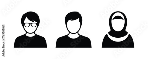 Diverse team avatars for your website and social media needs, create a welcoming and inclusive digital space with these modern user icons representing various backgrounds and identities