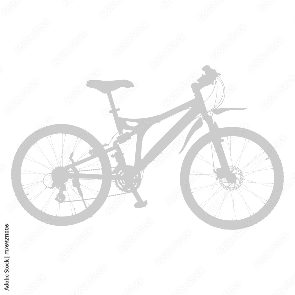 Fototapeta premium Mountain Bike Silhouette