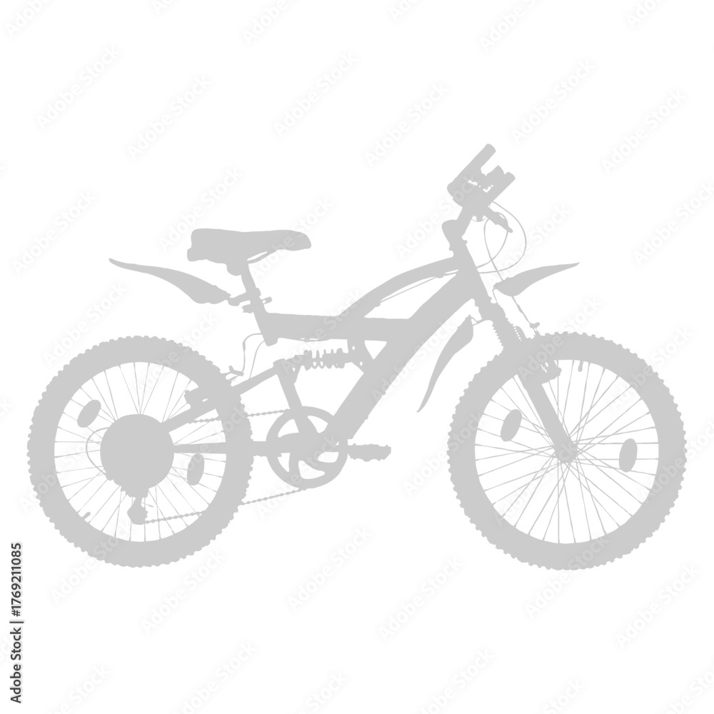 Fototapeta premium Mountain Bike Silhouette