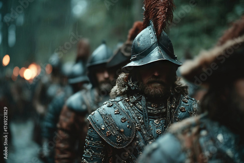 Battle knights prepare for conflict in Polish Swedish War from 1600 to 1611