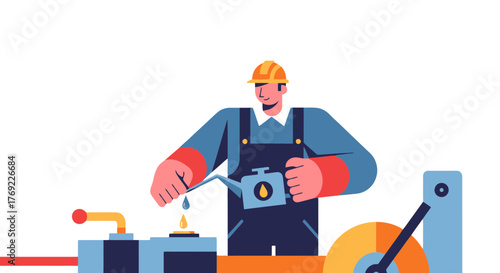 Industrial Worker Oiling Machinery Equipment For Efficient Operation and Maintenance