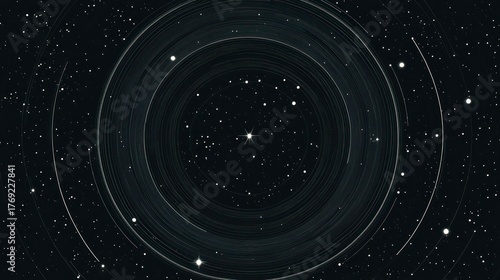 Cosmic rings in a star-filled void