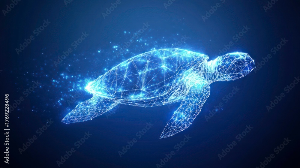 Fototapeta premium Abstract turtle design (1)