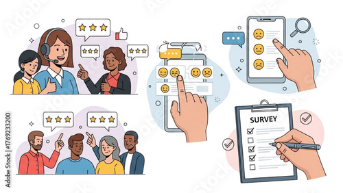 Survey Feedback and Customer Satisfaction Illustration Evaluation and Experience