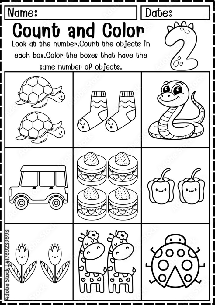 Fototapeta premium worksheet, printable worksheet, kids worksheet