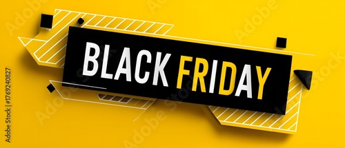 Black Friday Holiday Marketing with Creative Typography for Brand Promotion Visual Resource