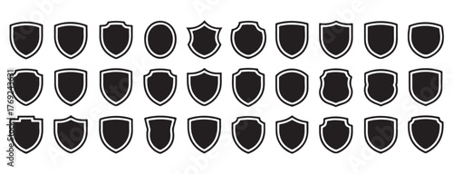 Assortment of shield shapes