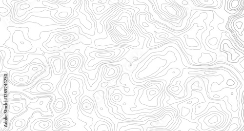 Topography lines and circles background. Abstract topographic contours map background.