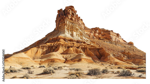 Wallpaper Mural Desert landscape rock formation on transparent background Torontodigital.ca