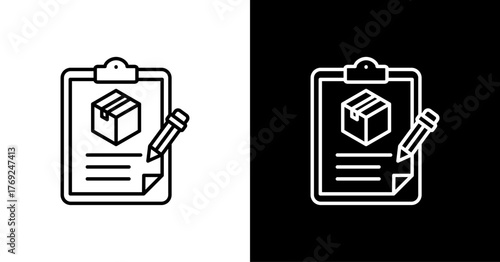 Brand Audit White Icon Set Design