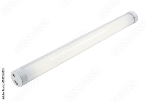Fotografía Isolated LED light tube with end cap for energy efficient lighting in modern env