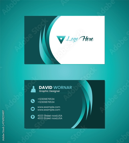 An elegant template for a business card 