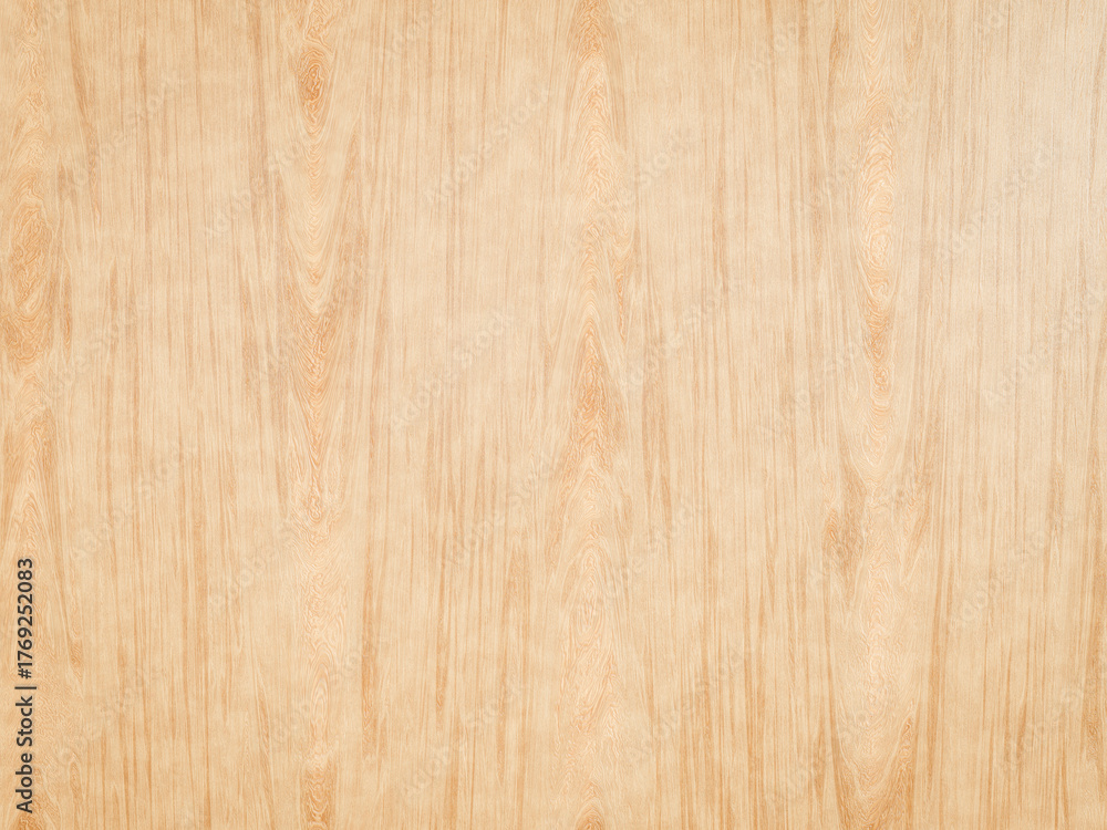 Fototapeta premium Beige wooden texture with a soft, smooth finish and fine grain.