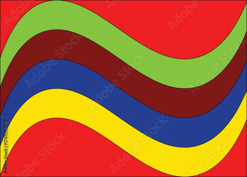 abstract background with rainbow Colorful Papercut Background Vector Design