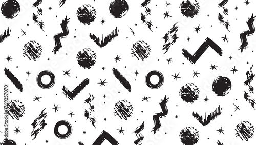 Black & White Geometric Doodle Pattern

Abstract Retro Shapes Seamless Design

Monochrome Minimalist Geometry Background