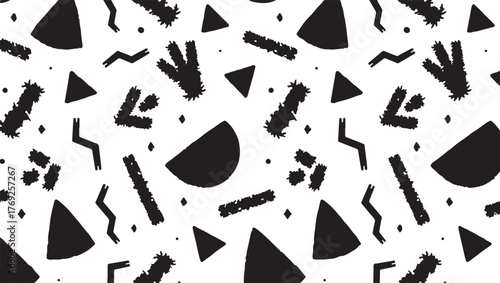 Black & White Geometric Doodle Pattern

Abstract Retro Shapes Seamless Design

Monochrome Minimalist Geometry Background