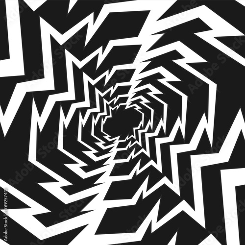 Abstract background with gradient spiral geometric pattern