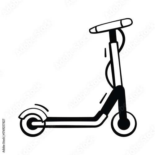 Take your hands on this amazing icon of electric scooter, modern vector