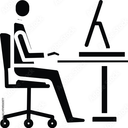 ergonomic workplace in bold style