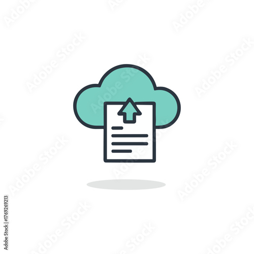 Approved, Plan implementation icon logo flat vector design