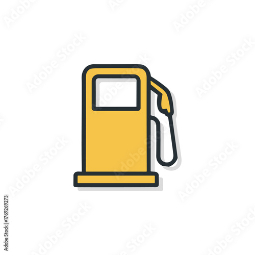 Fuel station, Gas station icon logo flat vector design