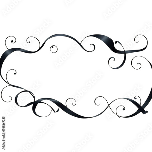 vintage frame with floral ornament