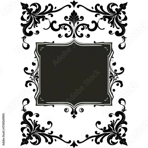 black and white frame