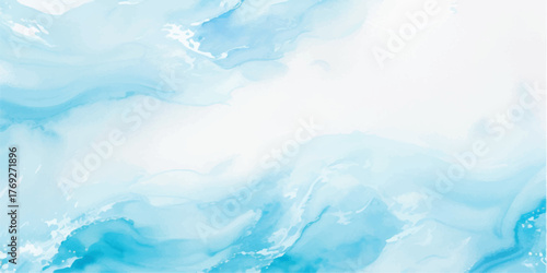 Abstract watercolor background with blue and white washes creating a dreamy and ethereal feel perfect for artistic projects