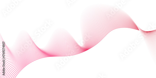Abstract Red Line Wave Background, abstract line wave background, abstract red wave line background Vector illustration, red wave on white. graphic design Banner Pattern background template,