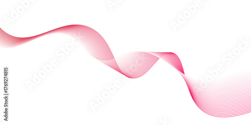 Abstract Red Line Wave Background, abstract line wave background, abstract red wave line background Vector illustration, red wave on white. graphic design Banner Pattern background template,