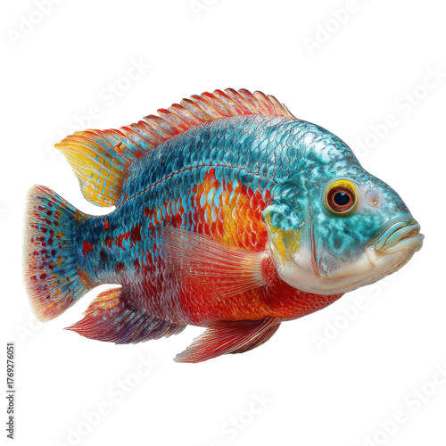 Vibrant fish portrait png marine png ocean png tropical png colorful png fins png wildlife png exotic png pattern png closeup png transparent background image