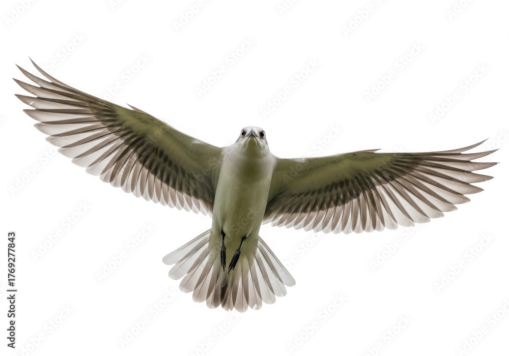 Obraz premium Bird of prey with wings spread flying isolated on transparent background