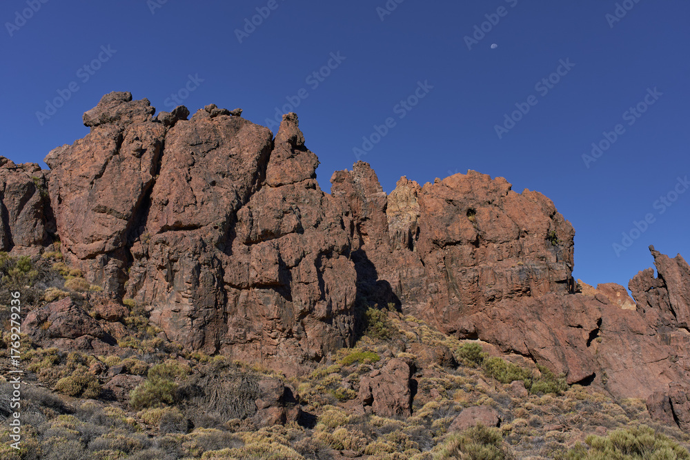 Fototapeta premium Volcanic ridge at Roques de García