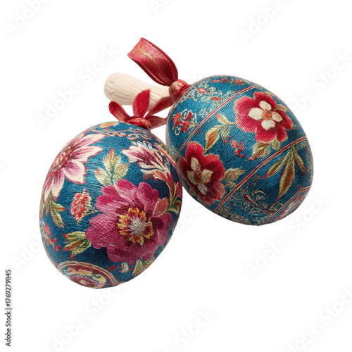 Two colorful maracas png percussion png music png instrument png fiesta png floral png Mexican png rhythm png pair png party png transparent background image