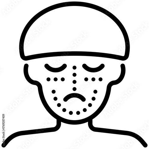 plastic surgery icon isolated on white background. vector illustration icon for injury services dan health care