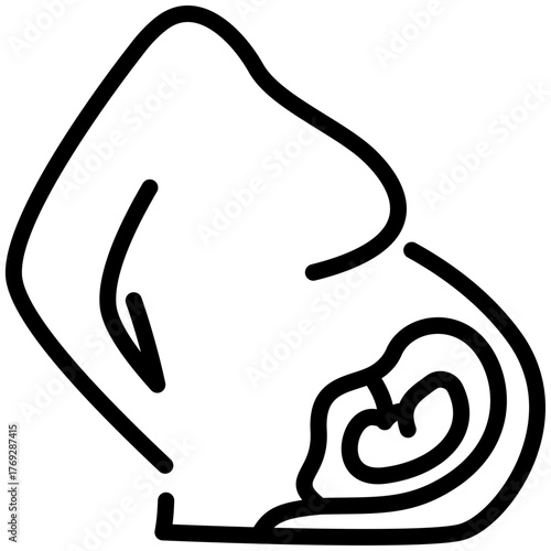 obstetrics icon isolated on white background. vector illustration icon for injury services dan health care