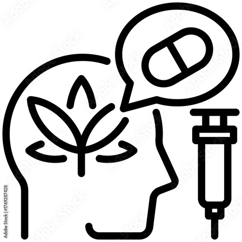 drug addiction icon isolated on white background. vector illustration icon for injury services dan health care