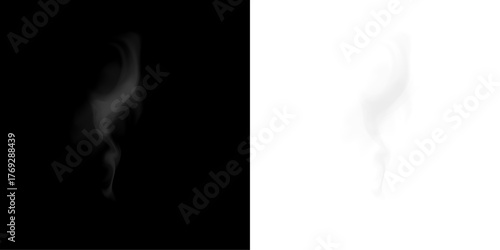 Dreamy mist swirl smog blur transparent design PNG
