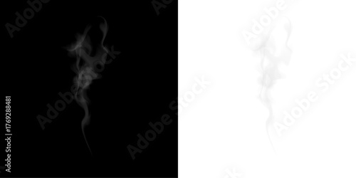 Realistic white fog smoke vapor effect overlay PNG